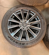 Load image into Gallery viewer, Set of Four OEM Used '24-'26 Lexus GX550 Luxury+ Rims 265/50R22 Dunlop Tires LT