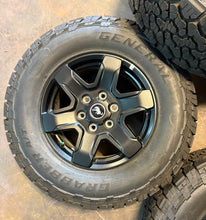 Load image into Gallery viewer, Set of 5 OEM 17" '21-'25 Ford Bronco Black Diamond Wheels 265/70R17 General ATX