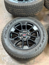 Load image into Gallery viewer, Set of 20" Black TRD '22-'26 Toyota Tundra Wheels 265/60R20 Falken Wildpeak AT3
