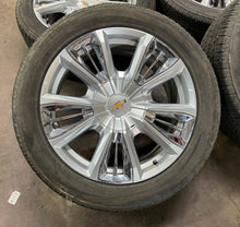 Load image into Gallery viewer, Set of Four Used '00-'24 Chevy Silverado Tahoe 22" Rims 275/50R22 Bridgestone LT