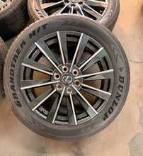 Load image into Gallery viewer, Set of Four OEM Used '24-'26 Lexus GX550 Luxury+ Rims 265/50R22 Dunlop Tires LT