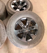 Load image into Gallery viewer, Set of 4 Used 2672 18" Black '19-'26 RAM 1500 Wheels 275/65R18 Goodyear Tires LT