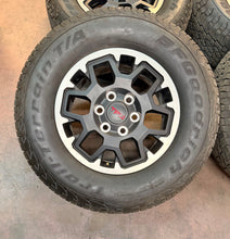 Load image into Gallery viewer, Set of Used TRD 17" OEM '24-'26 Toyota Tacoma Rims 265/70R17 BFGoodrich Tires LT