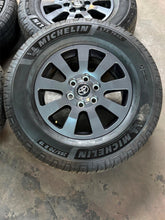 Load image into Gallery viewer, Set of Used OEM '18" '24-26 Toyota Land Cruiser Wheels 265/70R18 Michelin LTX LT
