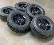 Load image into Gallery viewer, Set of 5 Used Ford Bronco 16" Steel Wheels on 285/75R16 Atlander Roverclaw AT LT
