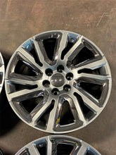 Load image into Gallery viewer, Set of 4 22" Silver w/ Chrome Insert Wheels '00-'26 GMC Sierra 1500 Yukon OEM GM
