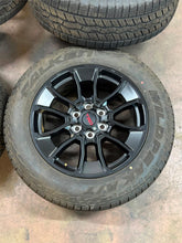Load image into Gallery viewer, Set of 20" Black TRD '22-'26 Toyota Tundra Wheels 265/60R20 Falken Wildpeak AT3