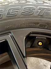 Load image into Gallery viewer, Set of Used 20" Black OEM '22-'26 Toyota Tundra Rims on 265/60R20 Bridgestone LT