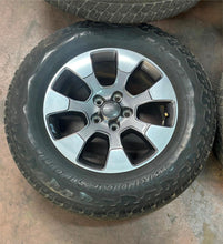 Load image into Gallery viewer, Set of 5 Used 9222 '07-'26 Jeep Wrangler 18" OEM Wheels 255/70R18 Bridgestone LT