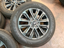 Load image into Gallery viewer, Set of Used 20" Charcoal '24-'26 Toyota Land Cruiser Wheels 265/60R20 Dunlop LT