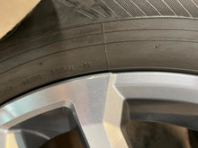 Load image into Gallery viewer, Set of Used '22-'25 Toyota Tundra Grey Machined Wheels OE 265/60R20 Yokohama LT