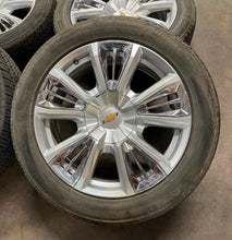 Load image into Gallery viewer, Set of Four Used '00-'24 Chevy Silverado Tahoe 22" Rims 275/50R22 Bridgestone LT