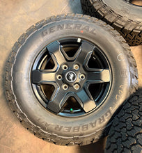 Load image into Gallery viewer, Set of 5 OEM 17" '21-'25 Ford Bronco Black Diamond Wheels 265/70R17 General ATX
