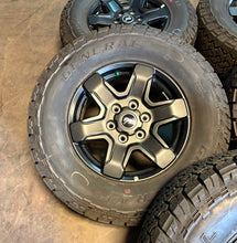 Load image into Gallery viewer, Set of 5 OEM 17" '21-'25 Ford Bronco Black Diamond Wheels 265/70R17 General ATX