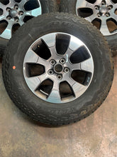 Load image into Gallery viewer, Set of 5 Used 9222 '07-'26 Jeep Wrangler 18" OEM Wheels 255/70R18 Bridgestone LT