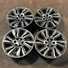 Load image into Gallery viewer, Set of 4 22" Silver w/ Chrome Insert Wheels '00-'26 GMC Sierra 1500 Yukon OEM GM