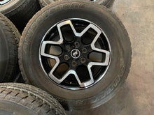 Load image into Gallery viewer, Set of 5 OEM Used 18" '21-'24 Ford Bronco Rims on 255/70R18 Bridgestone Tires LT