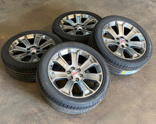 Load image into Gallery viewer, Set of Four New 22" GMC Sierra 1500 Yukon Rims on 285/45R22 Goodyear Eagle Tires