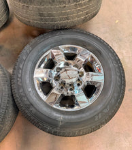 Load image into Gallery viewer, Set of Used 18" Polished '11-'26 GMC Denali 2500 Rims 265/70R18 Goodyear SRA LT