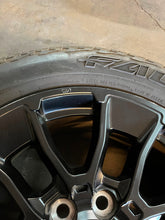 Load image into Gallery viewer, Set of 4 Used '22-'26 Toyota Tundra TRD Black 20" OEM Wheels Falken 265/60R20 LT