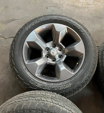 Load image into Gallery viewer, Set of 4 Used 20" '19-'26 Dodge RAM 1500 OEM Rims 2675 275/55R20 Falken AT3WA LT