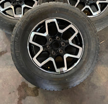 Load image into Gallery viewer, Set of 5 OEM Used 18" '21-'24 Ford Bronco Rims on 255/70R18 Bridgestone Tires LT