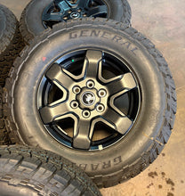 Load image into Gallery viewer, Set of 5 OEM 17" '21-'25 Ford Bronco Black Diamond Wheels 265/70R17 General ATX
