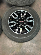 Load image into Gallery viewer, Set of 4 Used 5950 '11-'26 GMC Sierra 2500 3500 AT4 Rims 275/65R20 Goodyear E LT