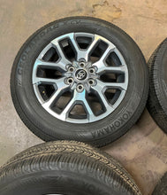 Load image into Gallery viewer, Set of Used '22-'25 Toyota Tundra Grey Machined Wheels OE 265/60R20 Yokohama LT