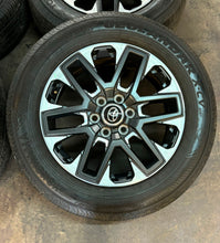 Load image into Gallery viewer, Set of 4 Used 20" Machined '22-'24 Toyota Tundra Rims 265/60R20 Yokohama X-CV LT