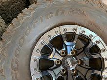 Load image into Gallery viewer, Set of Used 17" '05-'26 Ford F-150 Raptor Beadlock Wheels 37/12.50R17 BFG AT LT