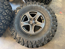 Load image into Gallery viewer, Set of 4 '07-'23 Jeep Wrangler Gladiator 17" Rims 37/13.50R17 Yokohama XMT Tires