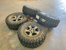 Load image into Gallery viewer, Set of 4 '07-'23 Jeep Wrangler Gladiator 17" Rims 37/13.50R17 Yokohama XMT Tires