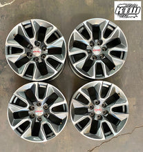 Load image into Gallery viewer, Set of Four OEM Takeoff '00-'24 GMC Sierra 1500 20" Grey Machined Wheels (5915)