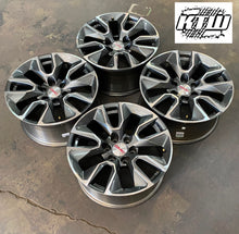 Load image into Gallery viewer, Set of Four OEM Takeoff '00-'24 GMC Sierra 1500 20" Grey Machined Wheels (5915)