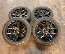 Load image into Gallery viewer, Set of 4 Used 22" '19-'26 RAM 1500 Matte Black Wheels 285/45R22 Pirelli Tires LT

