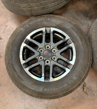 Load image into Gallery viewer, Set of 4 Used 18" '24-'26 Toyota Tacoma TRD Rims on 265/65R18 Michelin Tires LT
