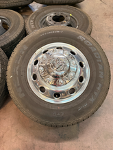 Load image into Gallery viewer, Set of 6 Used '19-'26 RAM 3500 DRW Polished Wheels on 235/80R17 Nexen Tires LT
