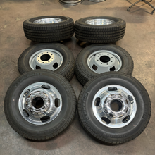 Load image into Gallery viewer, Set of Six '05-'26 Ford F-350 Dually Wheels on 245/75R17 Michelin LTX MS2 Tires
