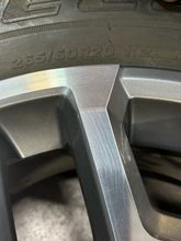 Load image into Gallery viewer, OEM '22-'26 Toyota Tundra Grey Machined 20" Used Wheels 265/60R20 Bridgestone LT
