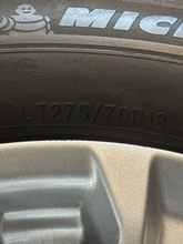 Load image into Gallery viewer, OEM '05-'26 Ford F-250 F-350 18" Silver Used Wheels 275/70R18 Michelin Tires LT
