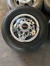 Load image into Gallery viewer, OEM '11-'26 GMC Sierra 3500 DRW Used Steel 17" Wheels 235/80R17 Michelin XC LT
