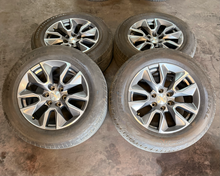 Load image into Gallery viewer, Set of Used '00-'26 Chevrolet Silverado 1500 RST Wheels 275/60R20 Continental LT

