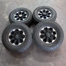 Load image into Gallery viewer, OEM '05-'26 RAM 2500 Power Wagon Used Black Polished Wheels 35/12.50R17 Tires LT
