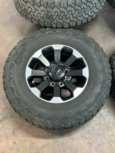 Load image into Gallery viewer, Set of 4 Used OEM '05-'26 RAM 2500 Power Wagon Wheels on 285/70R17 BFGoodrich AT
