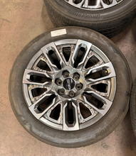 Load image into Gallery viewer, Set of 4 Used 22" '00-'26 GMC Sierra 1500 Denali Wheels 275/50R22 Bridgestone LT
