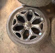 Load image into Gallery viewer, Set of Used '19-'26 RAM 1500 2727 Dark Charcoal Rims 285/45R22 Open Range HTS LT

