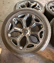 Load image into Gallery viewer, Set of Used '19-'26 RAM 1500 2727 Dark Charcoal Rims 285/45R22 Open Range HTS LT
