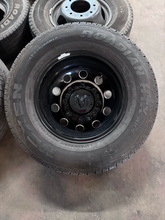 Load image into Gallery viewer, OEM '19-'26 RAM 3500 Dually 17" Used Night Edition Black Wheels on 235/80R17 LT
