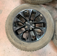 Load image into Gallery viewer, Set of 5 Used '07-'26 Jeep Wrangler Black 20" Wheels 275/55R20 Bridgestone HL LT
